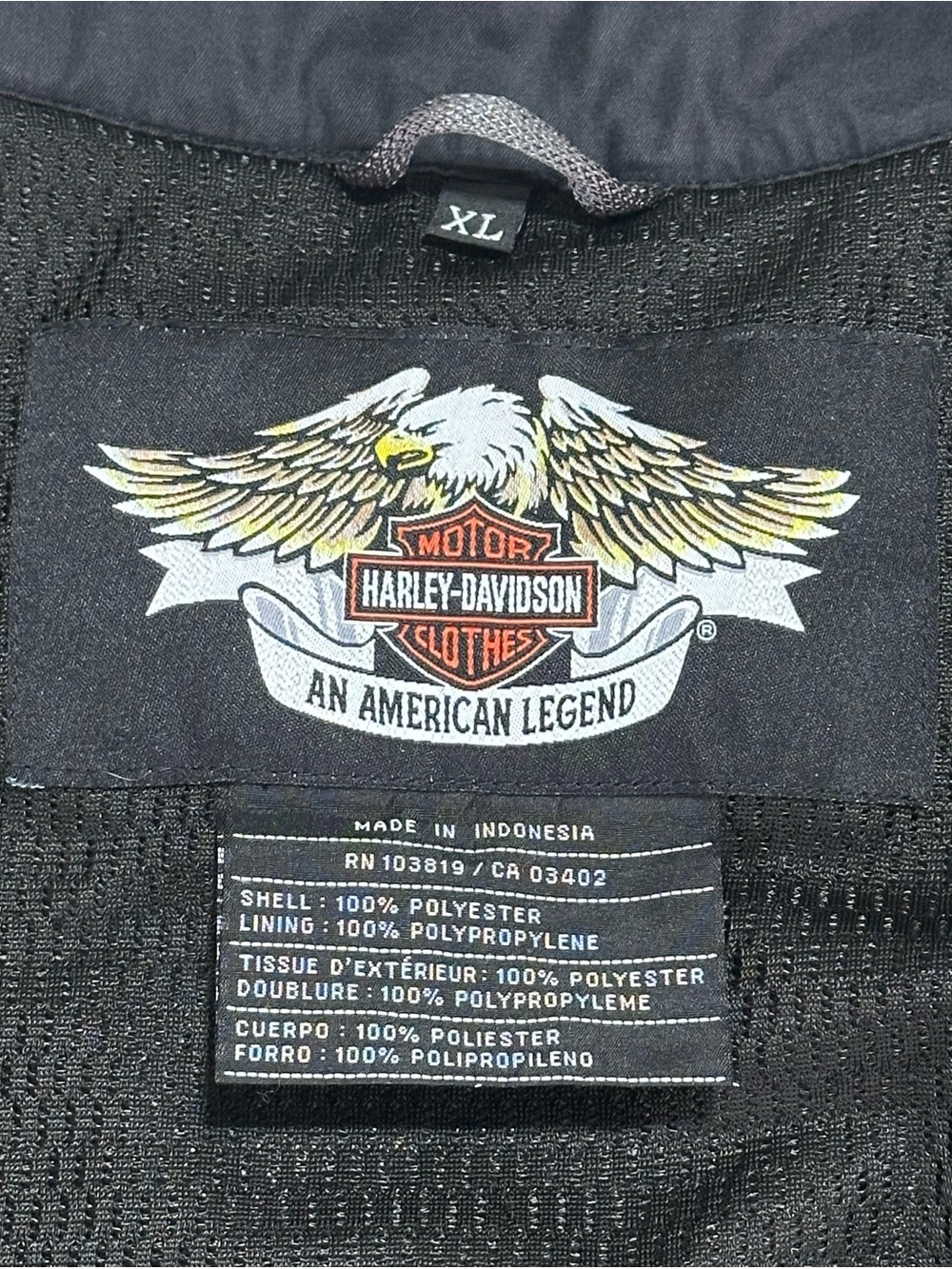 Harley-Davidson Mesh Armored Riding Jacket XL Gray Black Orange CE Armor - Picture 16 of 16